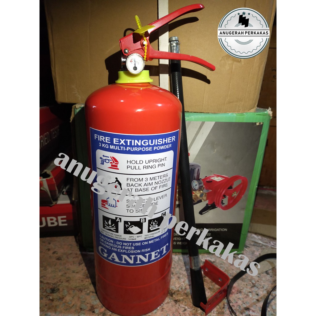 Jual Tabung Pemadam Api 3kg Gannet / Apar Powder | Shopee Indonesia