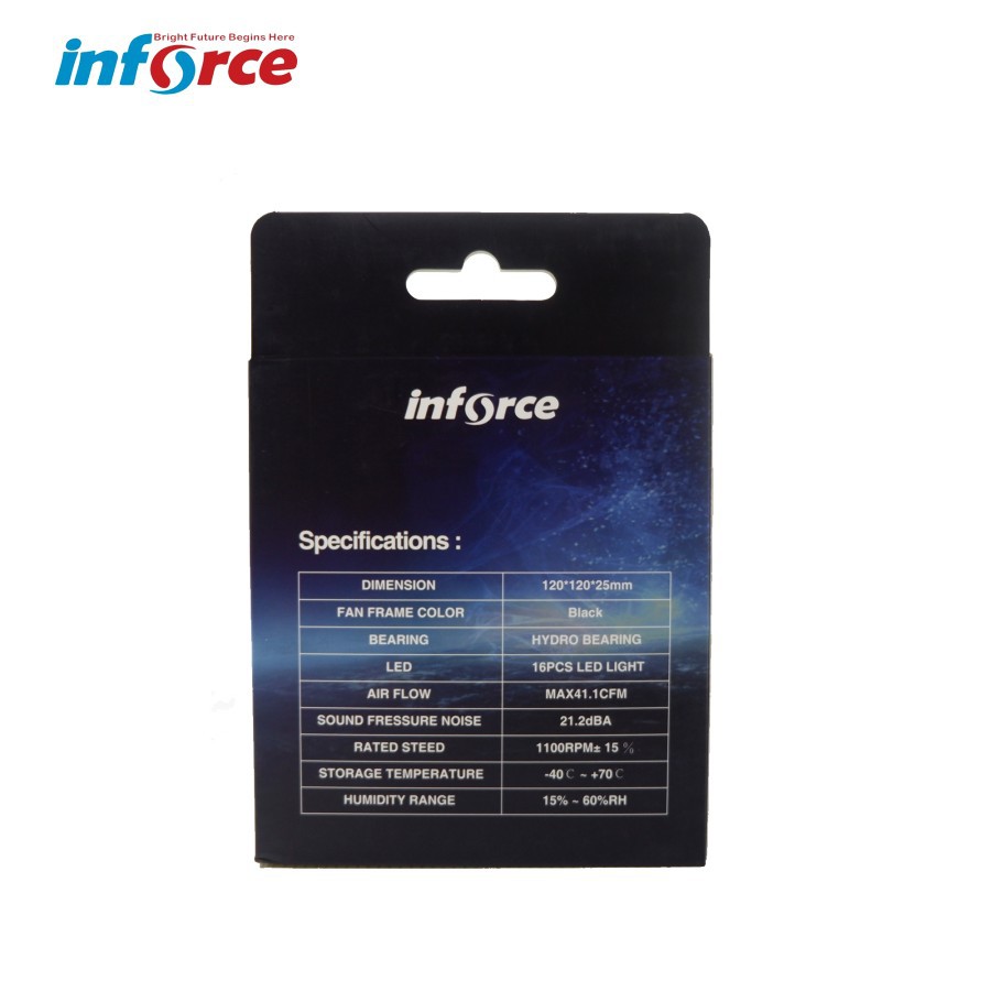 Jual Inforce Cooling Fan Casing 120MM 12 CM RGB CPU Cooler - RAINBOW ...