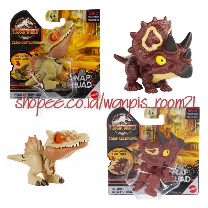 Jual Mattel Jurassic World Snap Squad Attitudes Original Action Figure Shopee Indonesia 8716