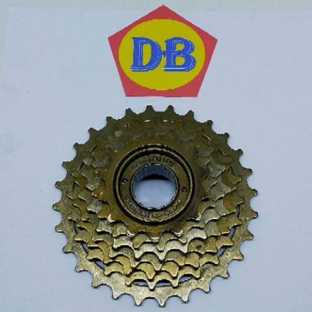 Jual Diamond Freewheel susun 7 speed gir belakang sprocket model drat ...