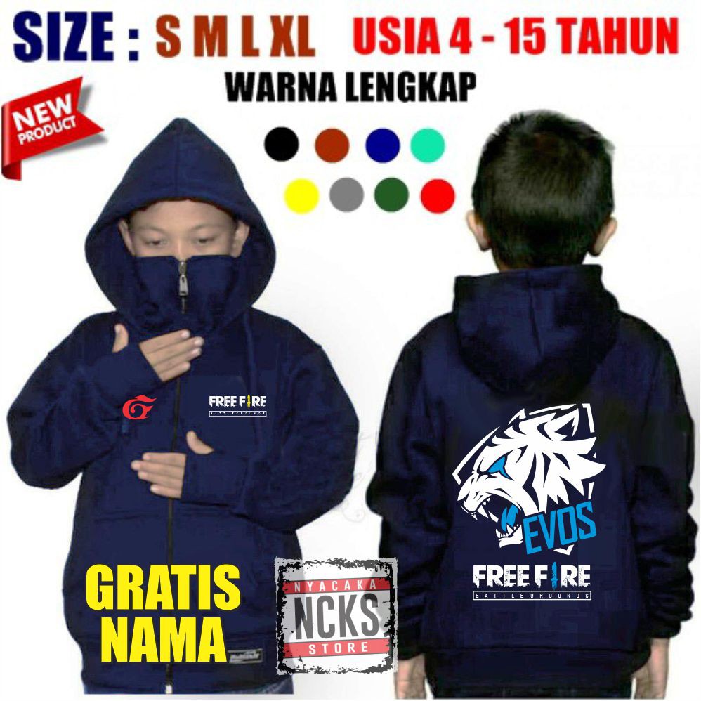 Jaket hoodie 2025 free fire