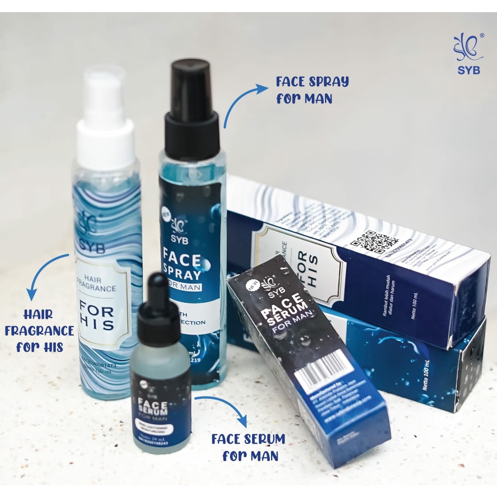 Jual SYB Paket For Man Series (Face Spray, Face Serum & Hair Fragrance