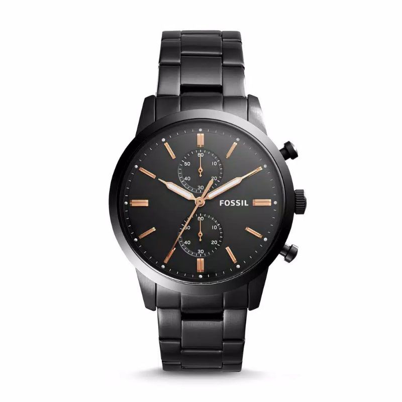 Jual 2021 FOSSIL FS 5379 FS 5379 TOWNSMAN MEN BLACK DIAL BLACK ...