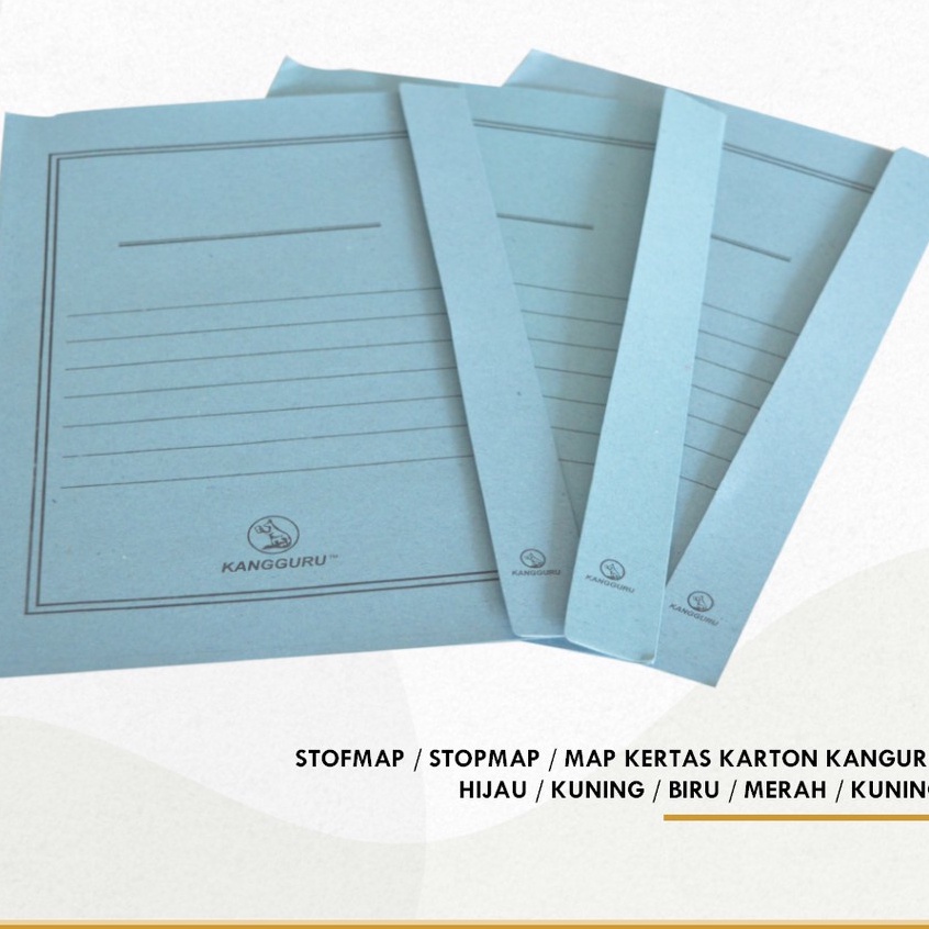 Jual Stop Map Kertas uk.Folio Perpack isi 50lbr warna Biru, Pink,Kuning ...