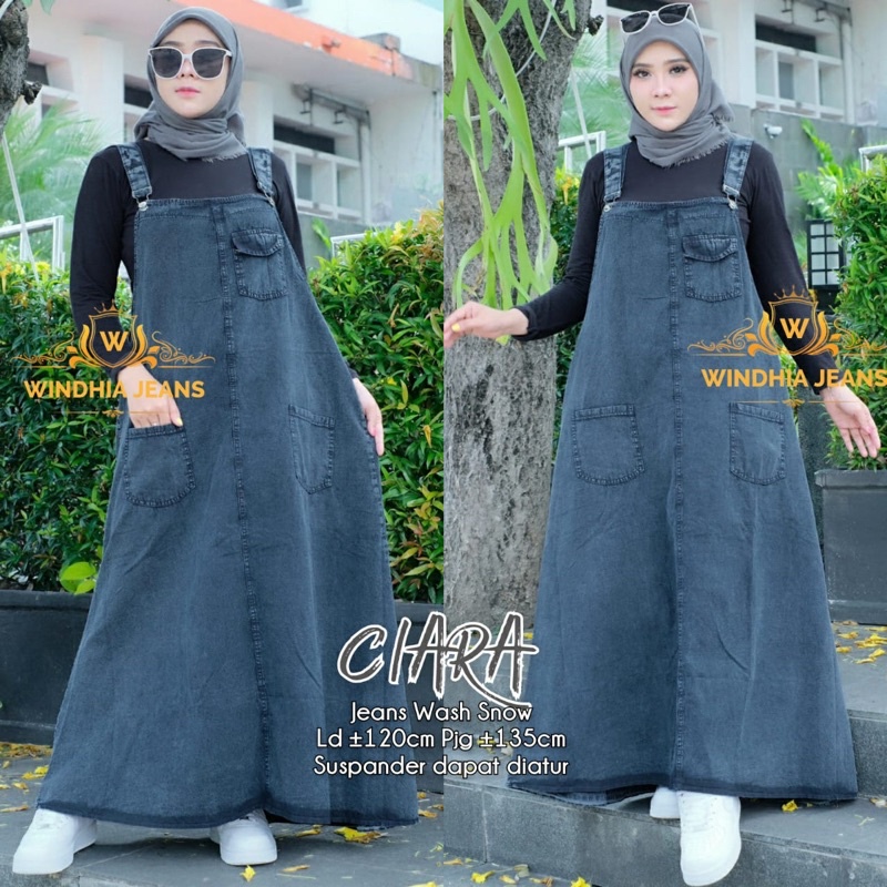 Jual Ciara Overal Overall Rok Jeans Jean Jins Denim Wanita Jumbo Big ...