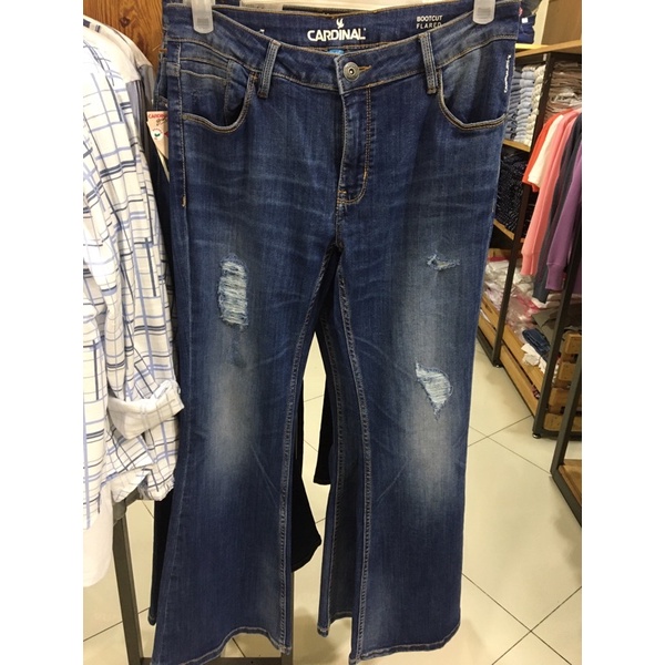 Jual Celana jeans wanita bootcut, celana jeans model cutbray sobek