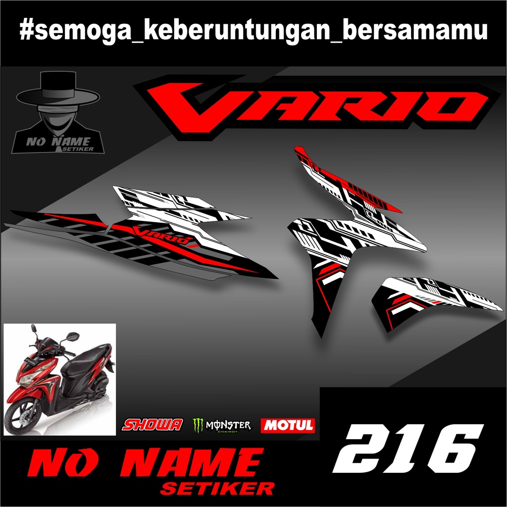 Jual STIKER STRIPING VARIO TECHNO 125 FI 2014 (216) STRIPING STIKER
