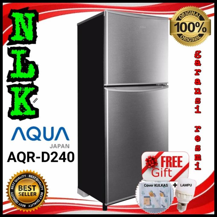 Jual Kulkas Aqua Japan Aqr D Lemari Es Pintu No Frost Shopee