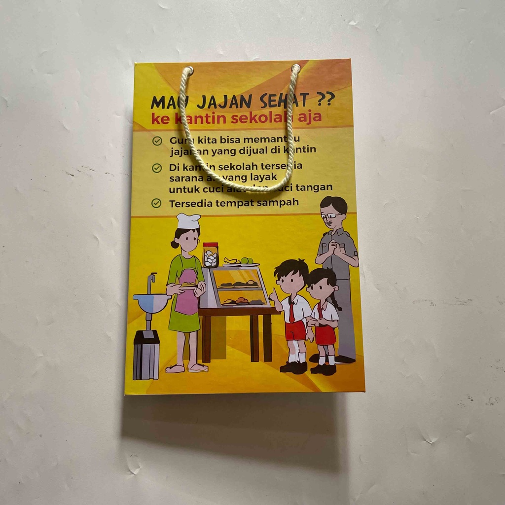 Jual Hard Poster Kantin Sehat, Jajan Sehat Di Kantin, Poster Sekolah ...