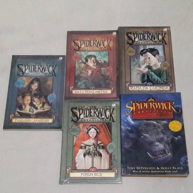 Jual Paket Novel The Spiderwick Chronicles Fullset Original B.Indo