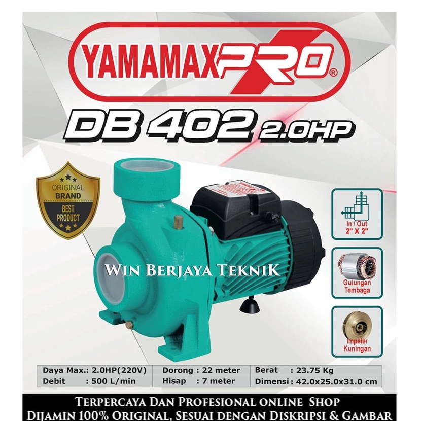 Jual Yamamax Pro Db Pompa Air Centrifugal Sentrifugal Irigasi Pertanian Inch Inch Hp