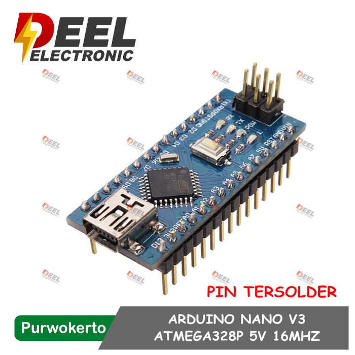 Jual ARDUINO NANO V3 ATMEGA328P 5V 16MHZ PIN SUDAH TERSOLDER TANPA ...