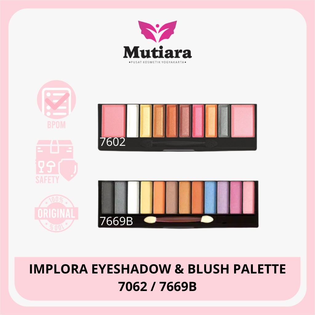 Jual IMPLORA EYESHADOW & BLUSH ON 7602 / 7669B Shopee Indonesia