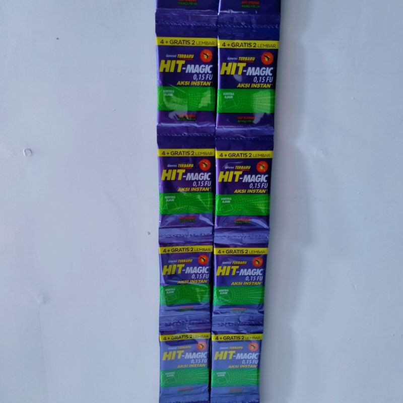 Jual Hit magic obat nyamuk bakar kertas ajaib 1 renceng isi 12's ...