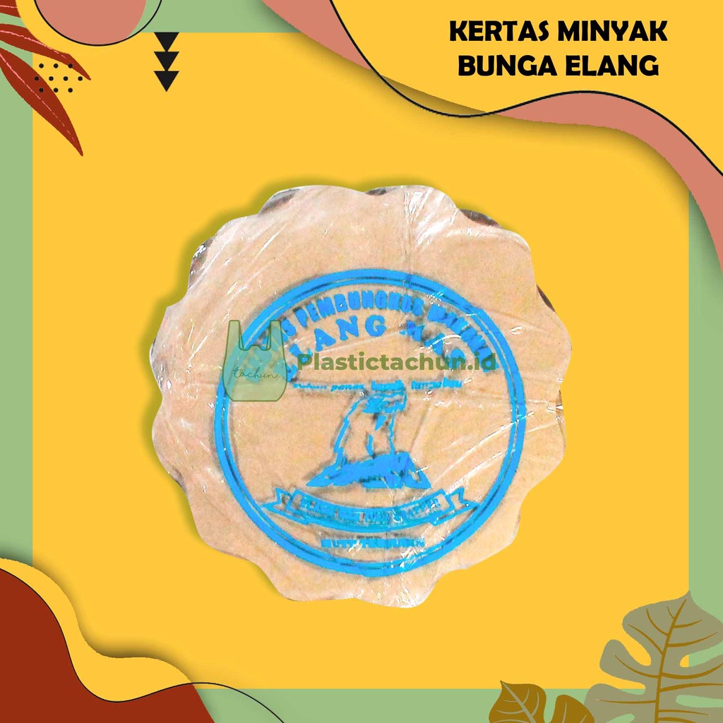 Jual Kertas Minyak Kertas Nasi Bulat Bunga Cap Elang Cm Kertas Alas Nasi Kertas Alas Piring