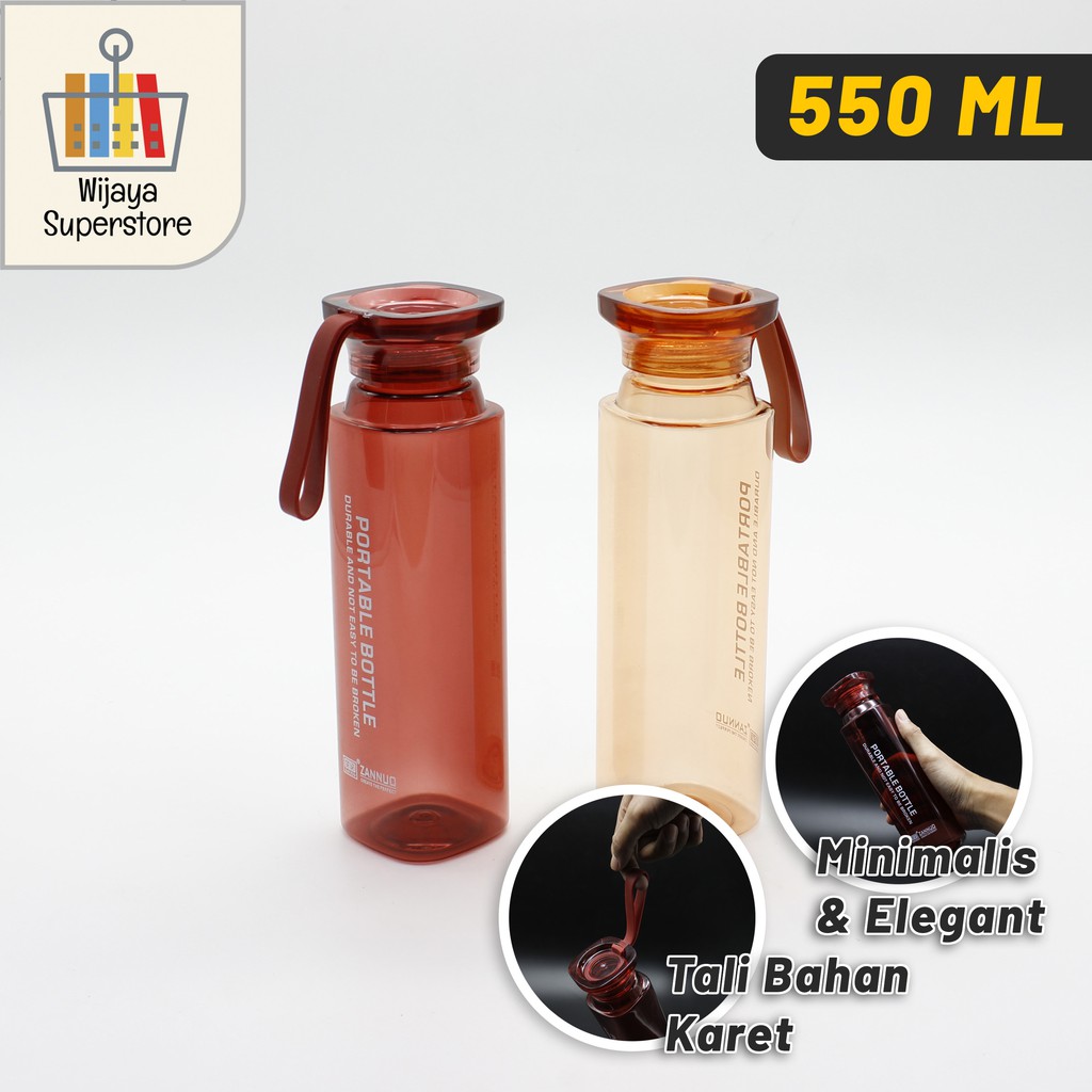 Jual Botol Portable Bottle Zannuo Glossy 550 ml - Botol Minuman ...