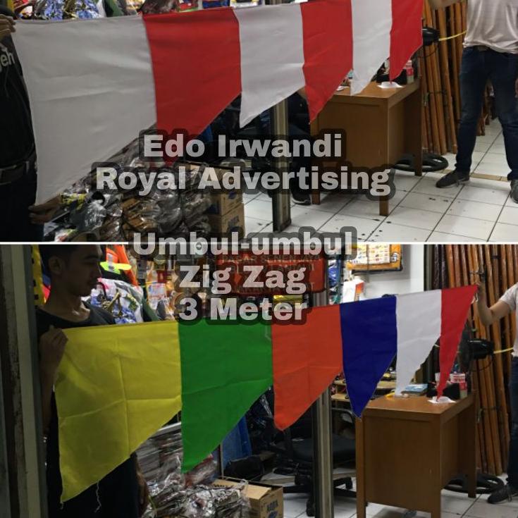 Jual Paket Murah Umbul Umbul Zig Zag Bendera Merah Putih Dan Warna Warni Ukuran Meter Shopee