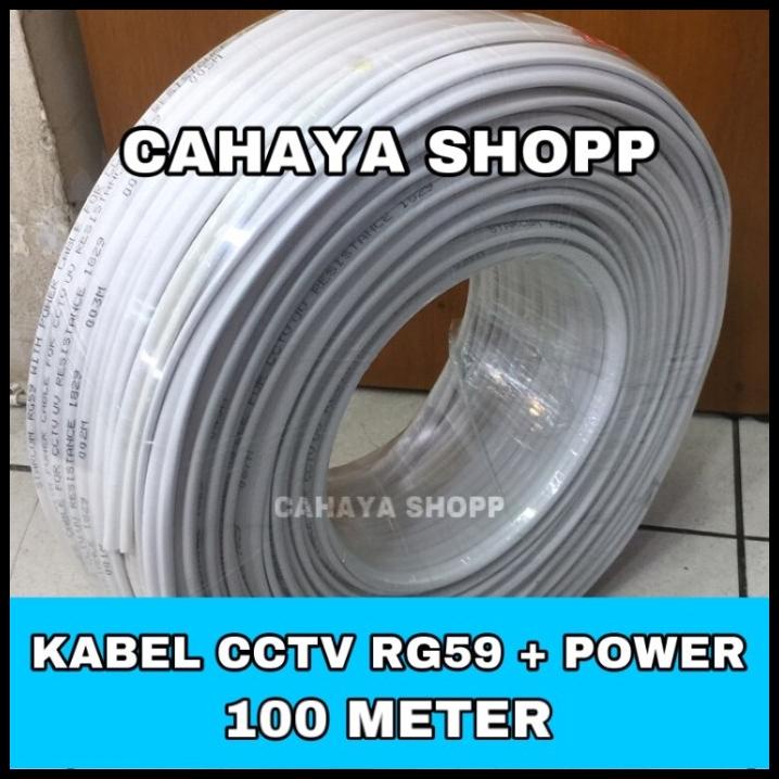 Jual KABEL CCTV RG59 + POWER 100 METER | Shopee Indonesia