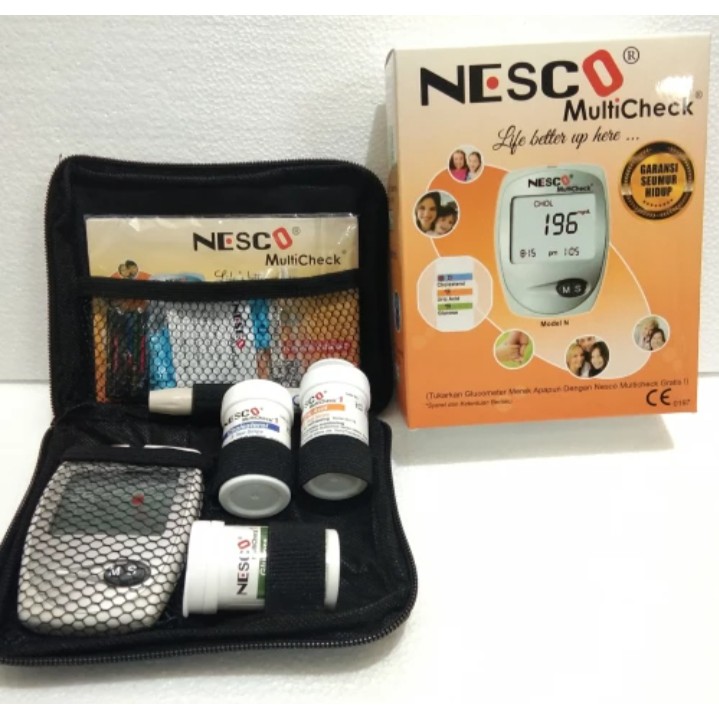 Jual ALAT CEK GULA DARAH KOLESTROL ASAM URAT NESCO GCU MULTICHECK GDS ...