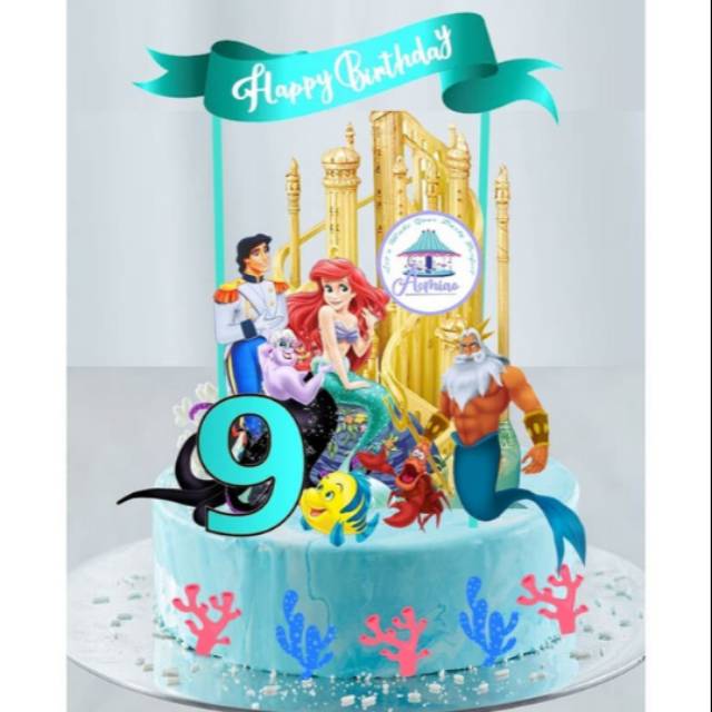 Jual LITTLE MERMAID CAKE TOPPER | Shopee Indonesia