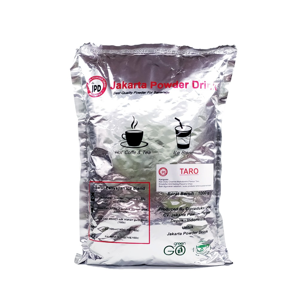 Jual Jakarta Powder Drink Rasa Taro 1 Kg - Minuman Serbuk Taro | Shopee ...
