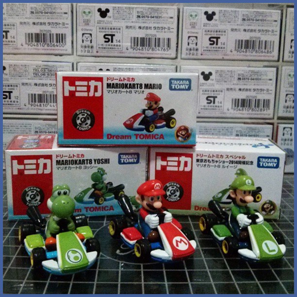 Jual Mainan Tomica Dream Set Mario Kart 8 Mario Bros Luigi Yoshi Shopee Indonesia 7696