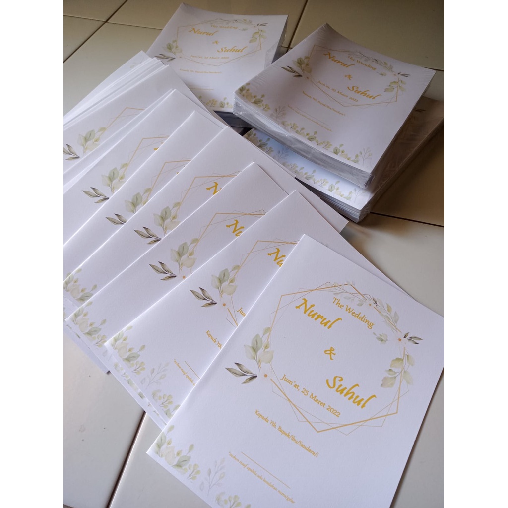 Jual Undangan custom | Shopee Indonesia