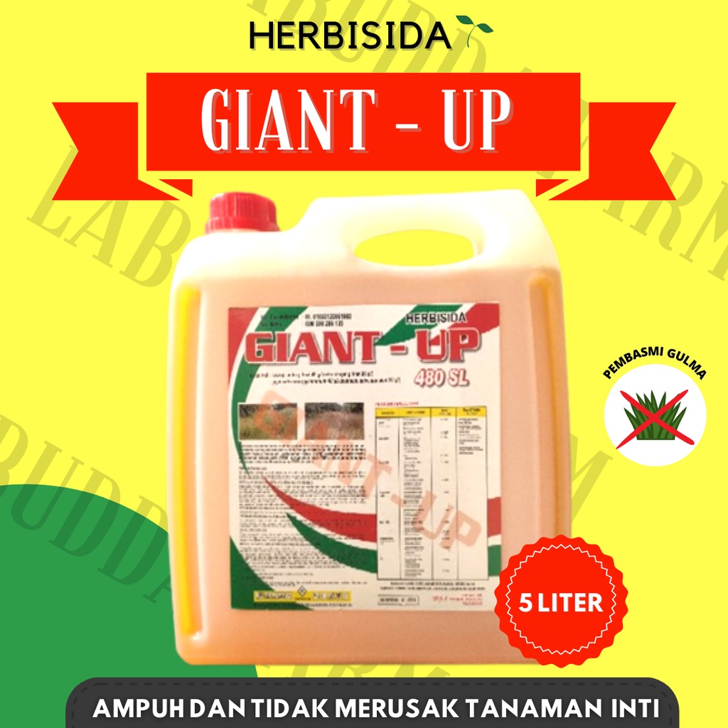 Jual Herbisida Giant Up 480 Sl Herbisida Rumput Kemasan 5 Liter