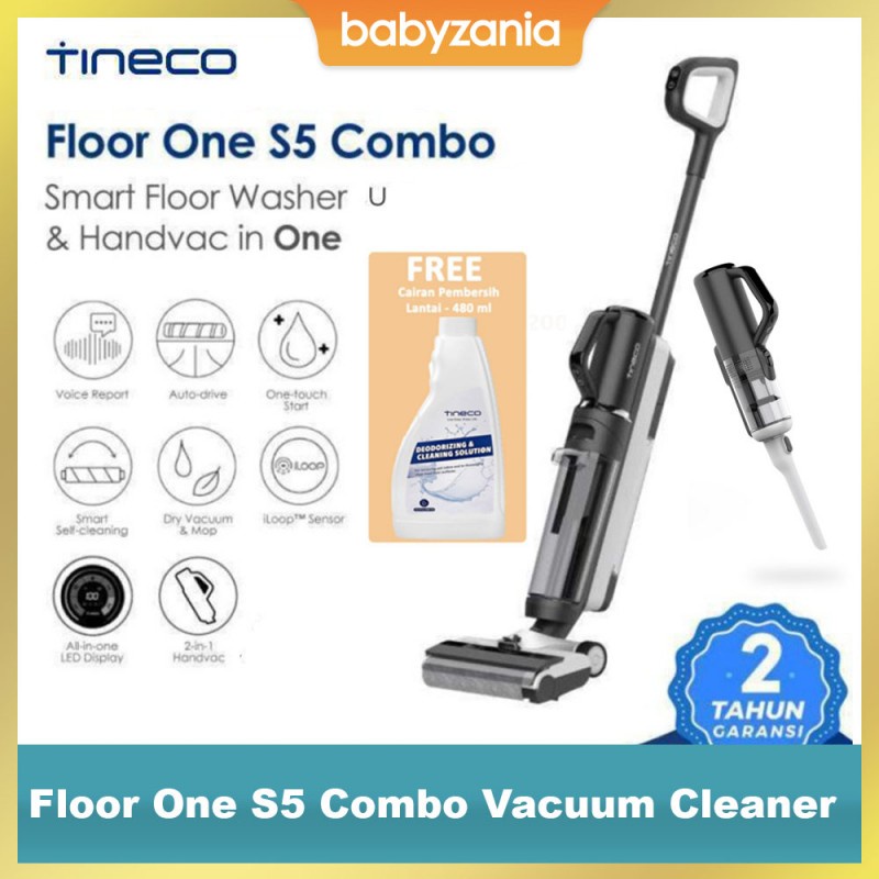 Jual Tineco Floor One S5 Combo Smart Wet Dry Cordless Stick Handheld ...