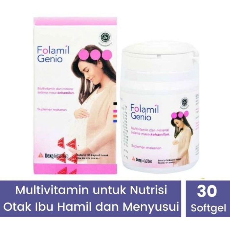 Jual Folamil Genio Multivitamin Ibu Hamil Dan Menyusui 30 Tablet ...