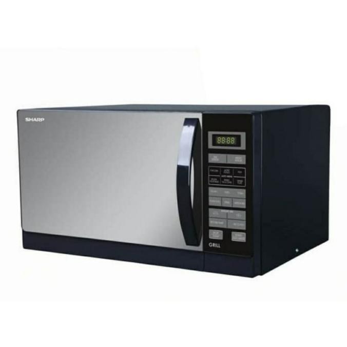 Jual SHARP R-728R Compact Grill Microwave oven 25L - Hitam | Shopee ...