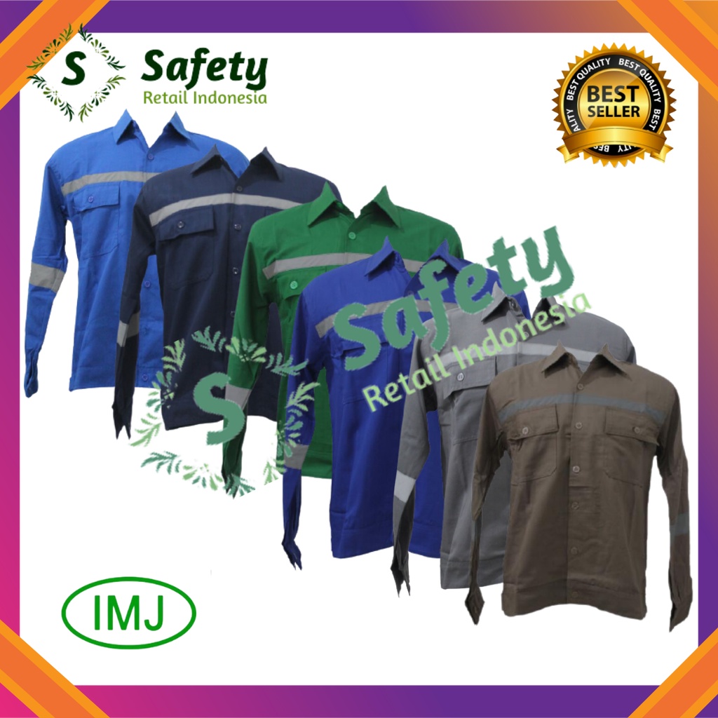 Jual Baju Kerja Seragam Kerja Wearpack Safety Atasan Imj Shopee Indonesia