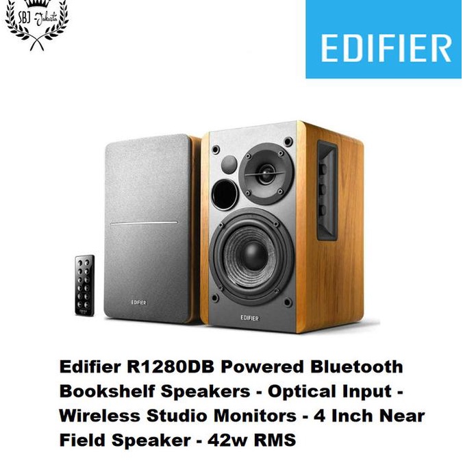Jual Edifier R1280DB Powered Bluetooth Bookshelf Speakers Optical 42W
