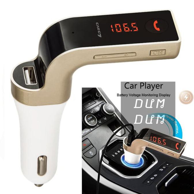 Jual FM TRANSMITTER CAR G7 MODULATOR BLUETOOTH CHARGER MOBIL AUX MP3