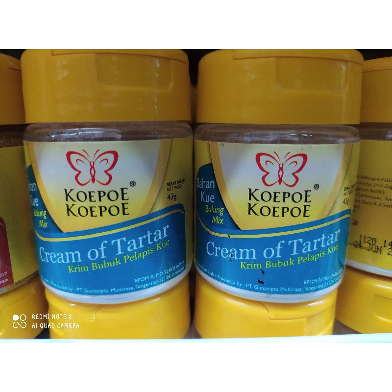 Jual Koepoe Koepoe Cream Of Tartar 43 gram Shopee Indonesia
