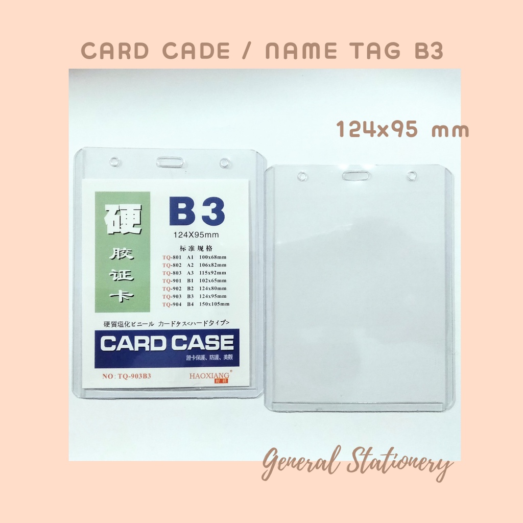 Jual Name Tag Ukuran B3 / ID Card / Card Case B3 (Pak) | Shopee Indonesia