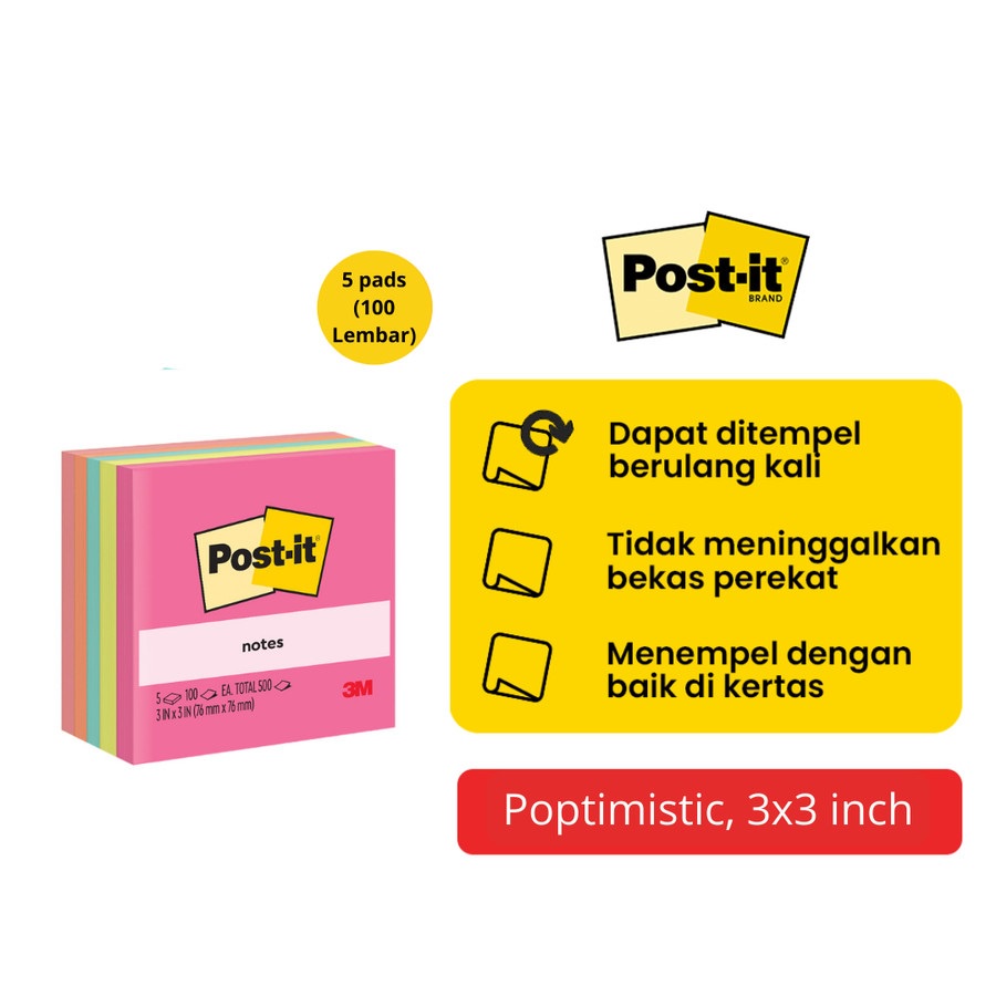 Post-it 3 Pack Pens NTD-PEN3-PK