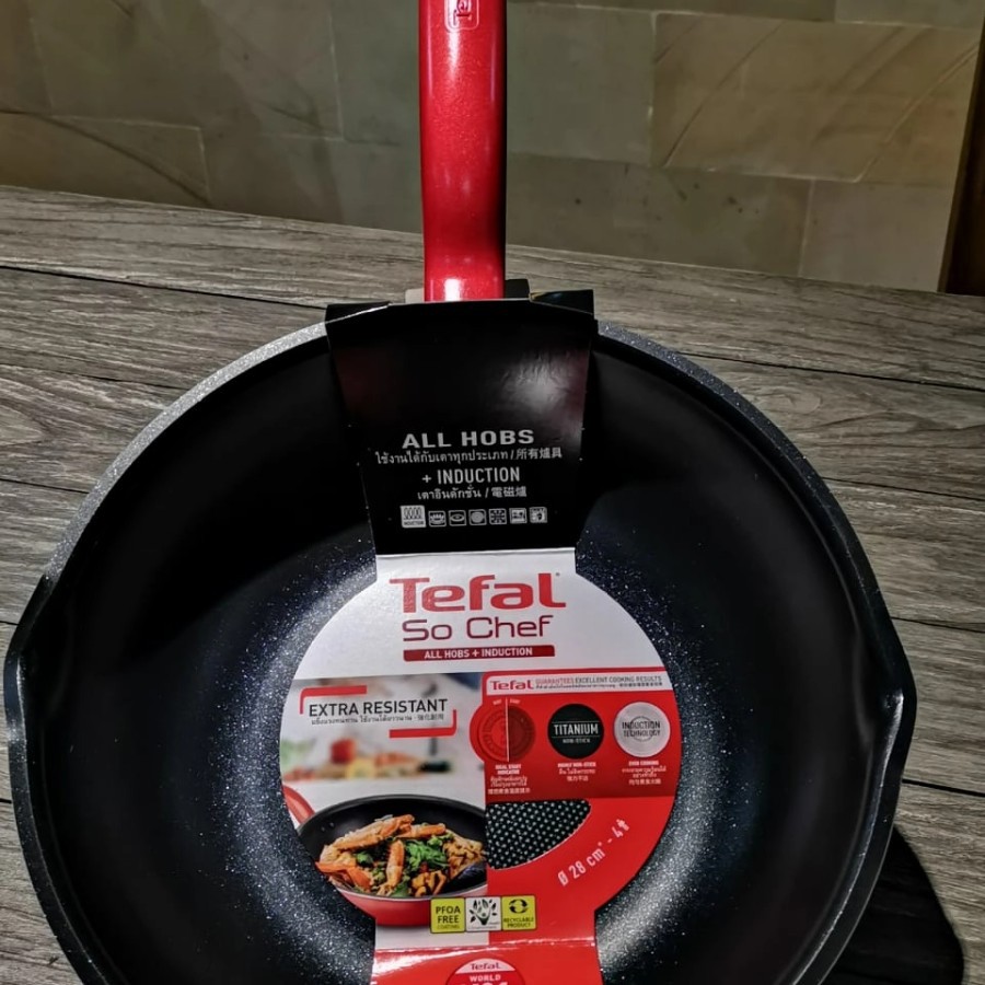 Jual Tefal So Chef Deep Frying Pan 28cm/Induction Pan /Wajan kompor