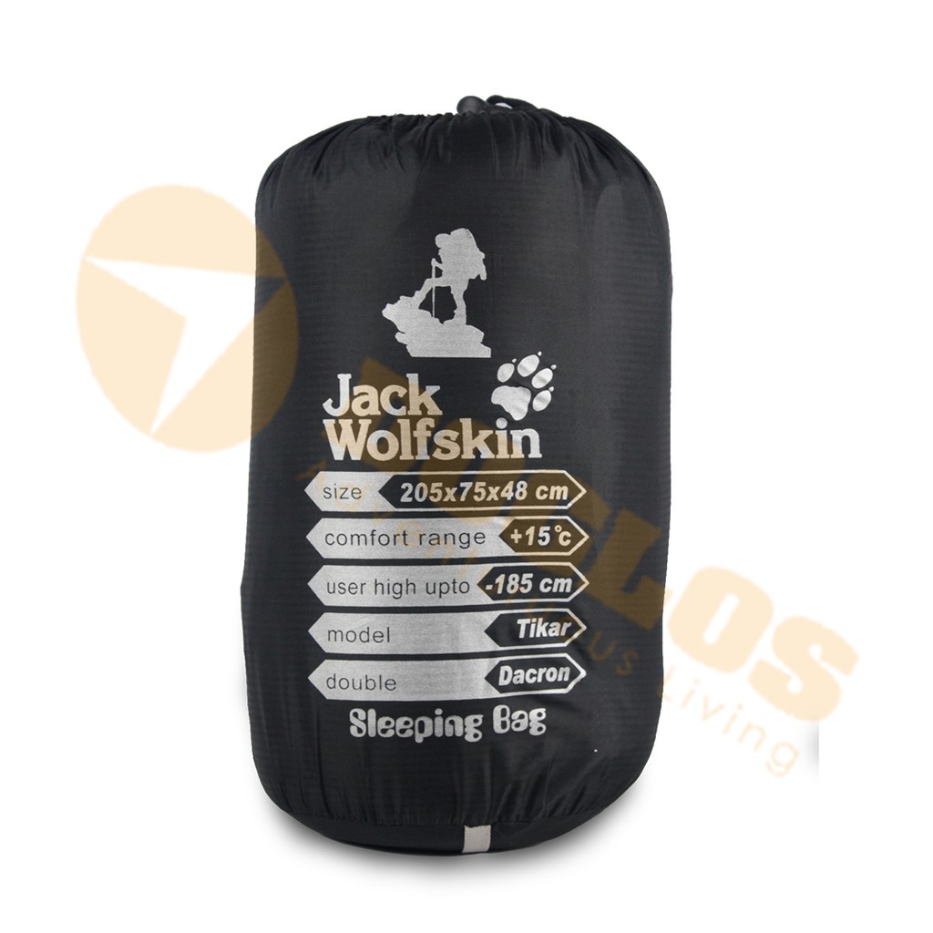 Jual Sleeping bag JWS Jack Wolfskin Dacron model tikar kantung tidur lokal Shopee Indonesia