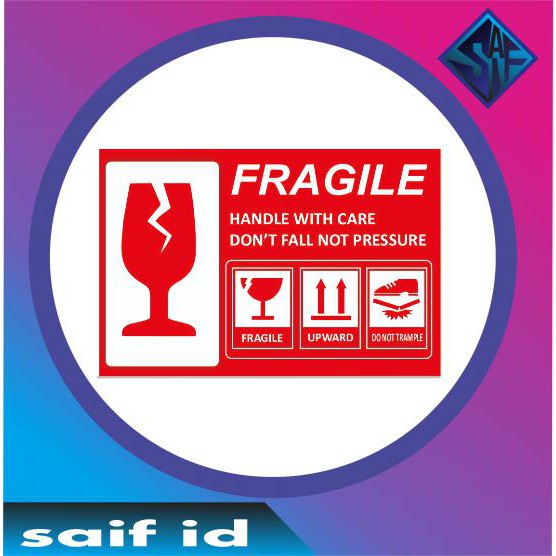 Jual Stiker Fragile Pecah Belah Unik Lucu Shopee Indonesia 7888