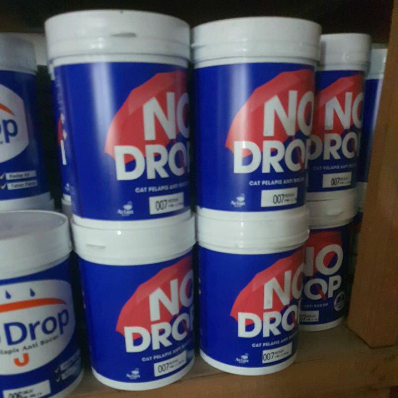 Jual Nodrop Cat Tembok Genteng Seng Waterprof Exterior Interior Cat Anti Bocor No Drop Kemasan 1665