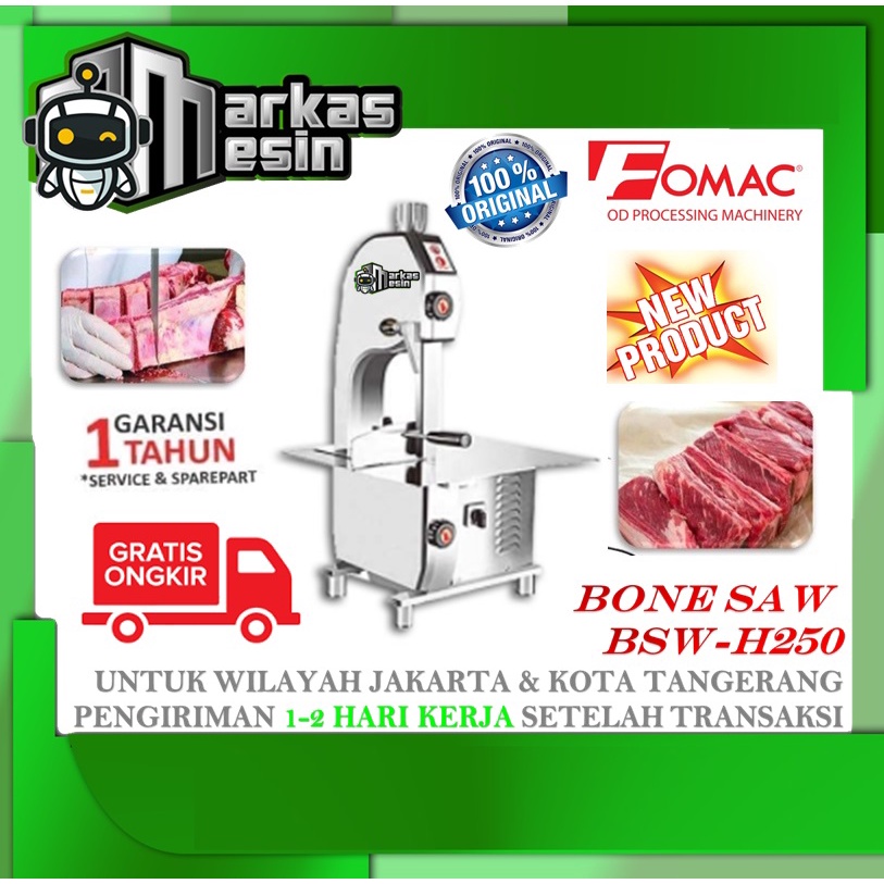 Jual Mesin Pemotong Daging Beku Dan Tulang Bone Saw Bsw H250 Fomac