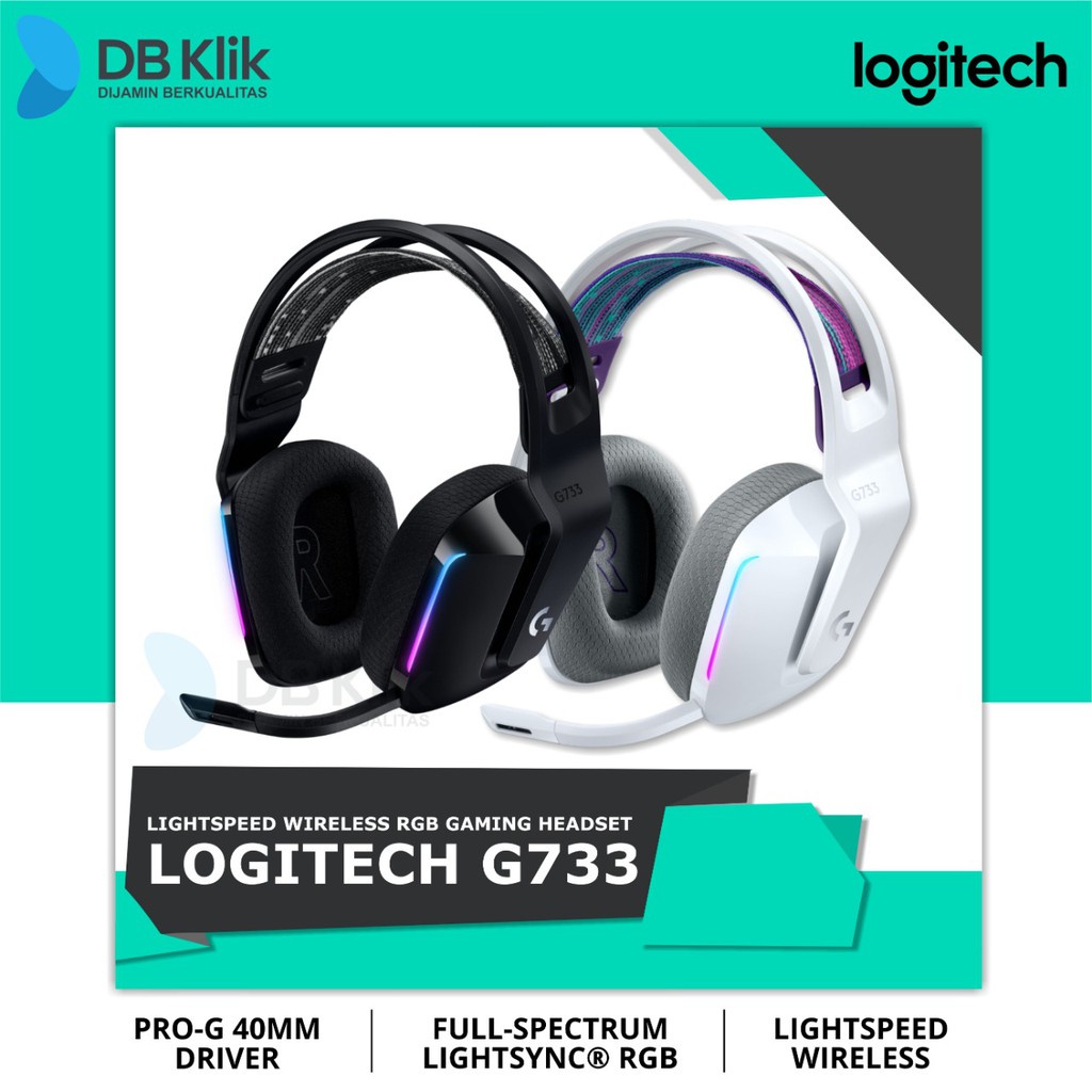 Jual Headset Gaming Logitech G733 Lightspeed RGB Wireless - Logitech ...