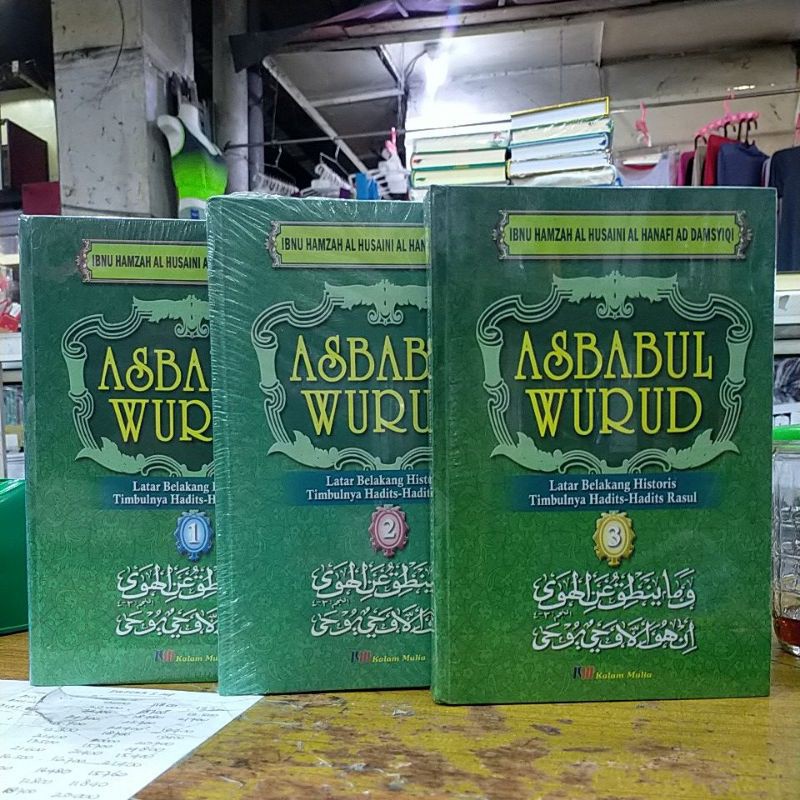 Jual ASBABUL WURUD JILID 1,2,3 Latar Belakang Historis Timbulnya Hadist ...