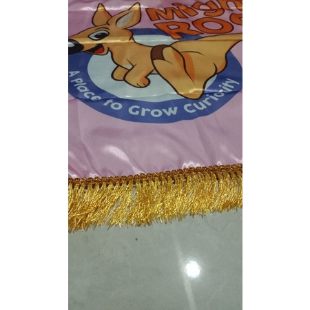 Jual Cetak Bendera Renda Emas & Silver Suir Rumbai warna Gold Silver ...