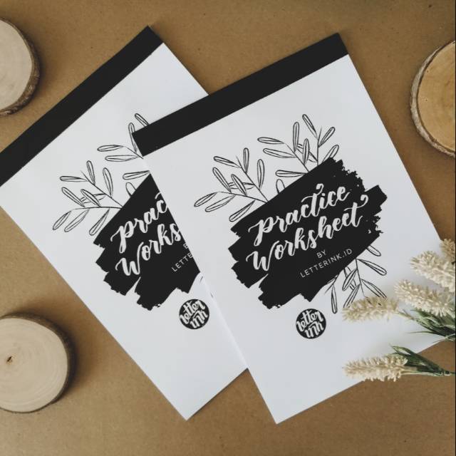 Jual Buku Latihan Lettering - Practice Worksheet Book | Shopee Indonesia