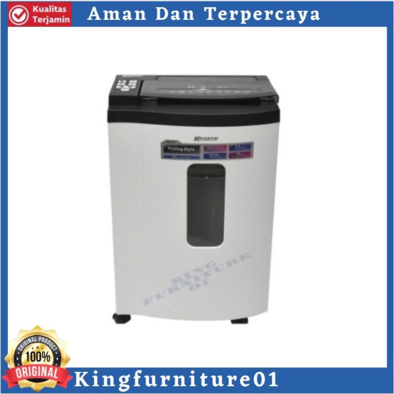 Jual Mesin Penghancur Kertas Krisbow S8106 Paper Shredder Micro Cut Putih Shopee Indonesia 5996