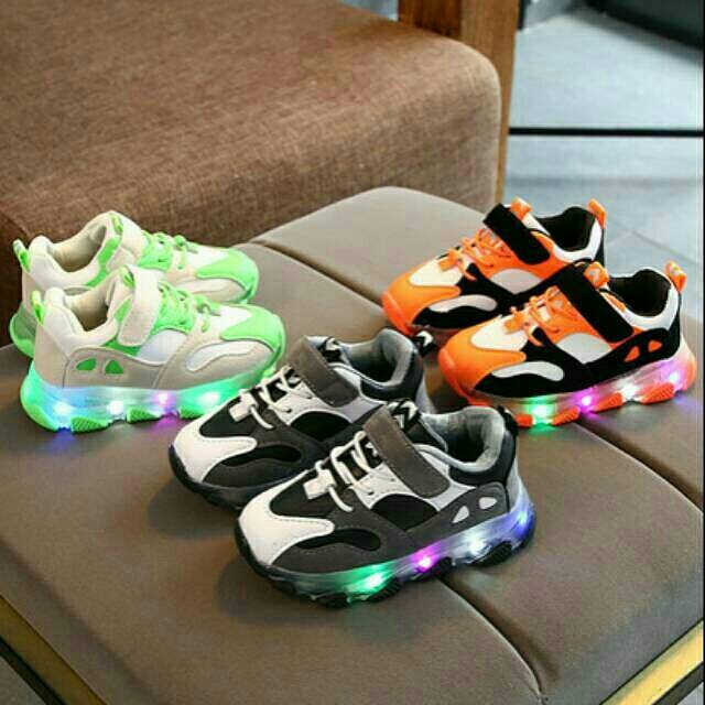Jual Little Shoes Sepatu Import Anak ARROWLED Sepatu Lampu LED Size 21-30