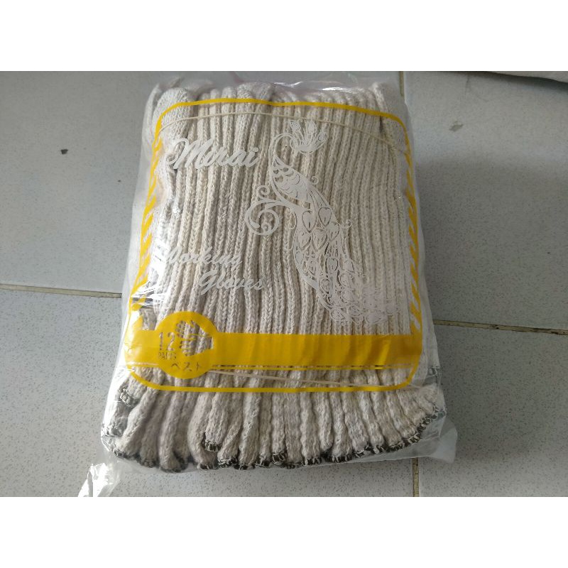 Jual Sarung Tangan Rajut Benang 8 Putih Tc Sarung Tangan Kerja B8 ...