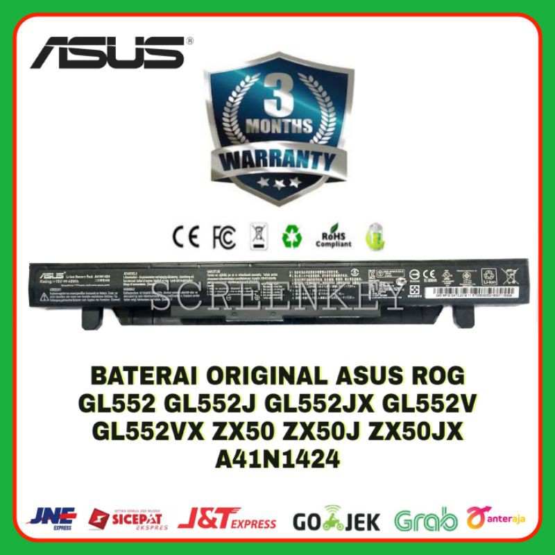 BATTERIA COMPATIBILE PER ASUS GL752 N552 N552V N552VW N552VX N752 - 3100MAH
